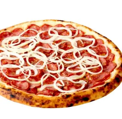 Pizza de Calabresa com Cebola fatiada da Don Mussarelo