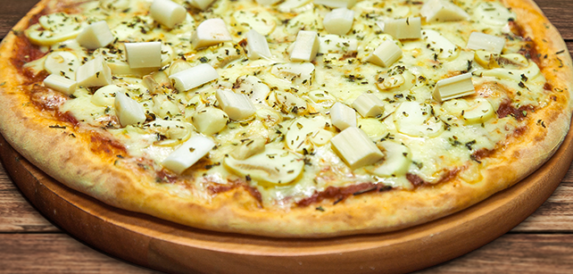 Pizza de Palmito com Mussarela da Don Mussarelo
